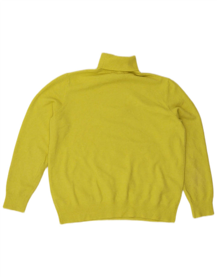 Maglione maglione a collo alto da donna Marks & Spencer UK 14 giallo medio