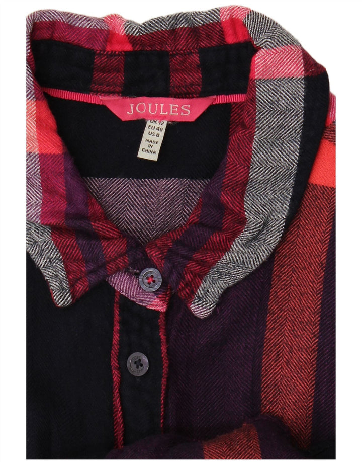 Camicia in flanella da donna Joules UK 12 medio nero a quadri