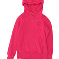 NIKE Womens Hoodie Jumper UK 14 Medium Pink