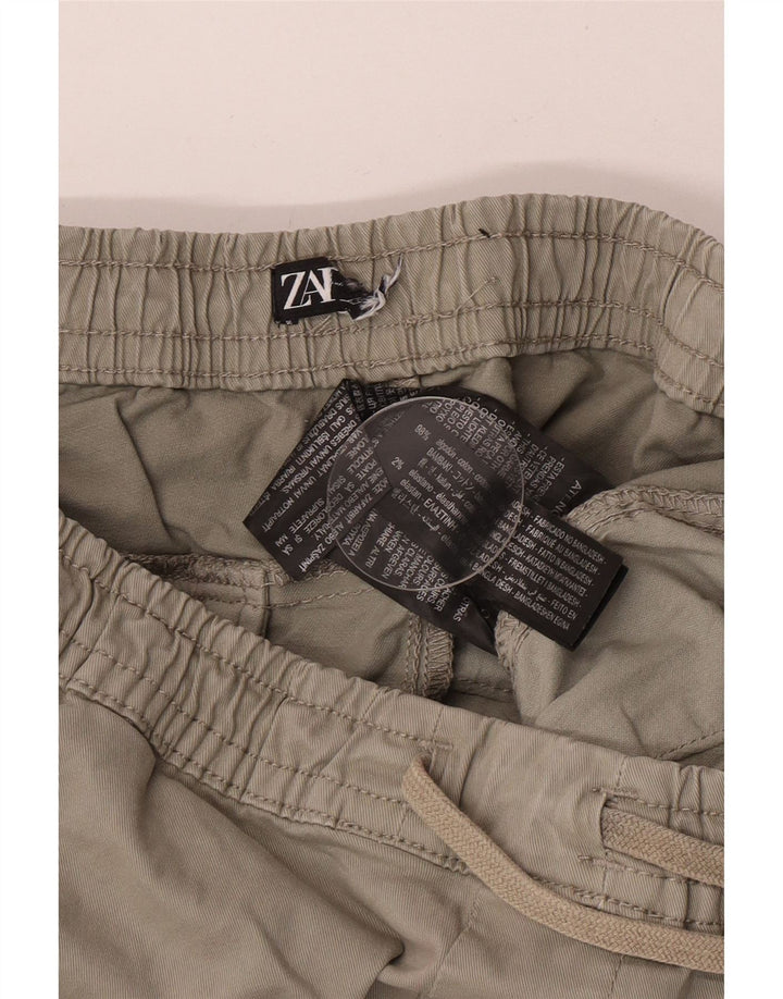 Pantaloni cargo da jogging da uomo Zara W30 L27 in cotone grigio