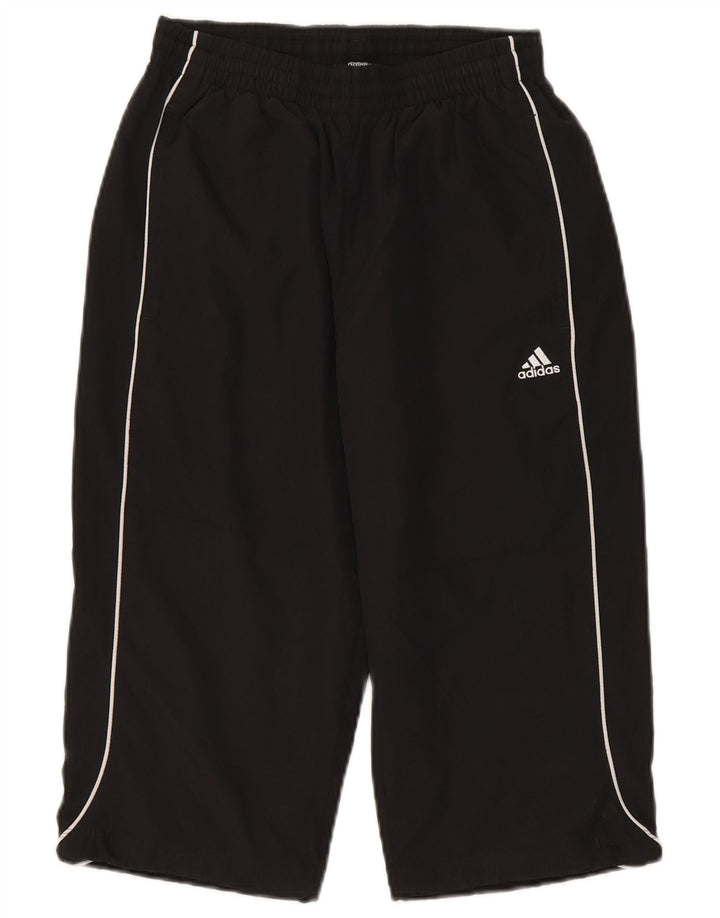Pantaloncini sportivi Adidas Climalite Bermuda da ragazzo 15-16 anni in poliestere nero