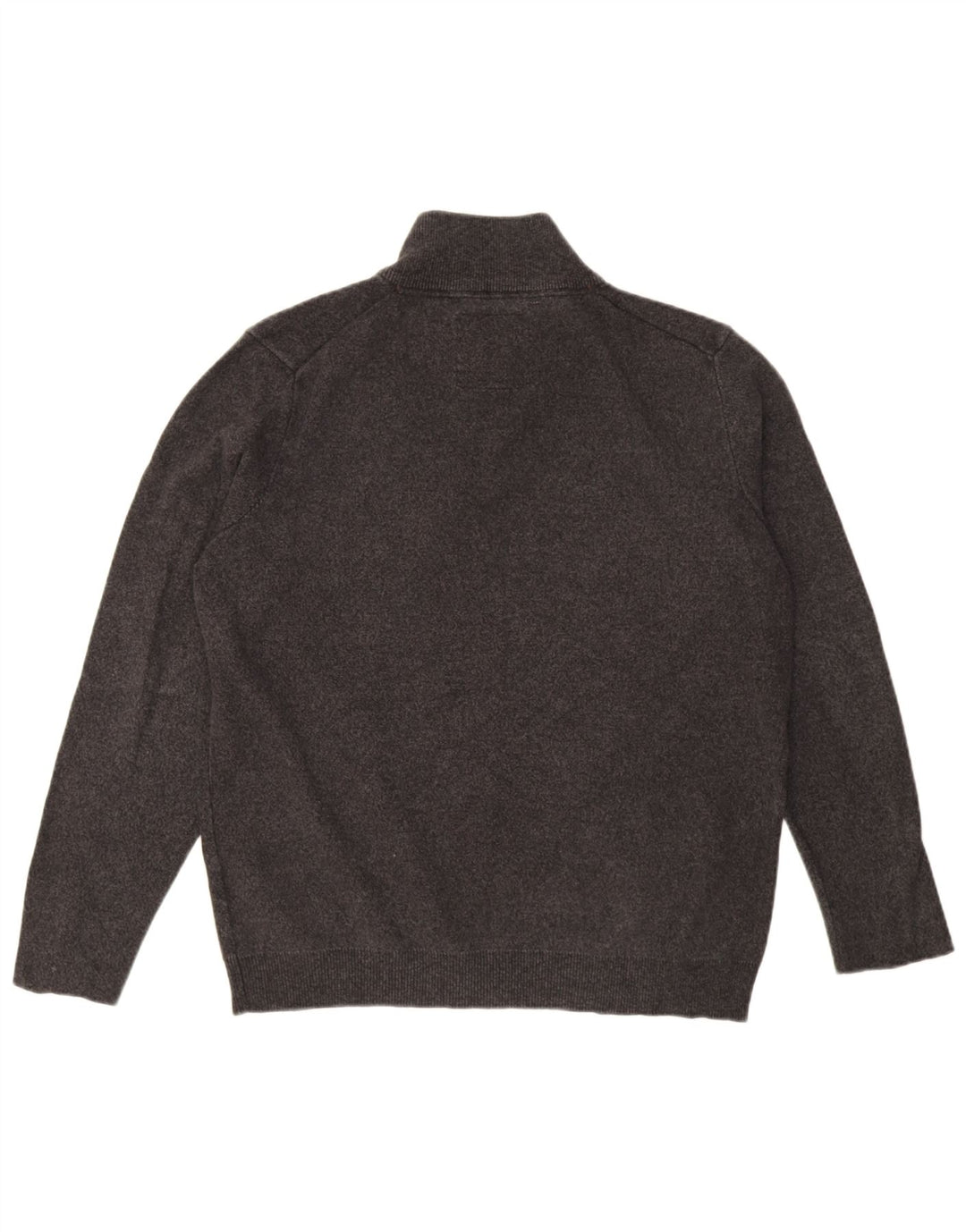 Maglione da uomo con zip e collo Superdry 2XL in cotone grigio