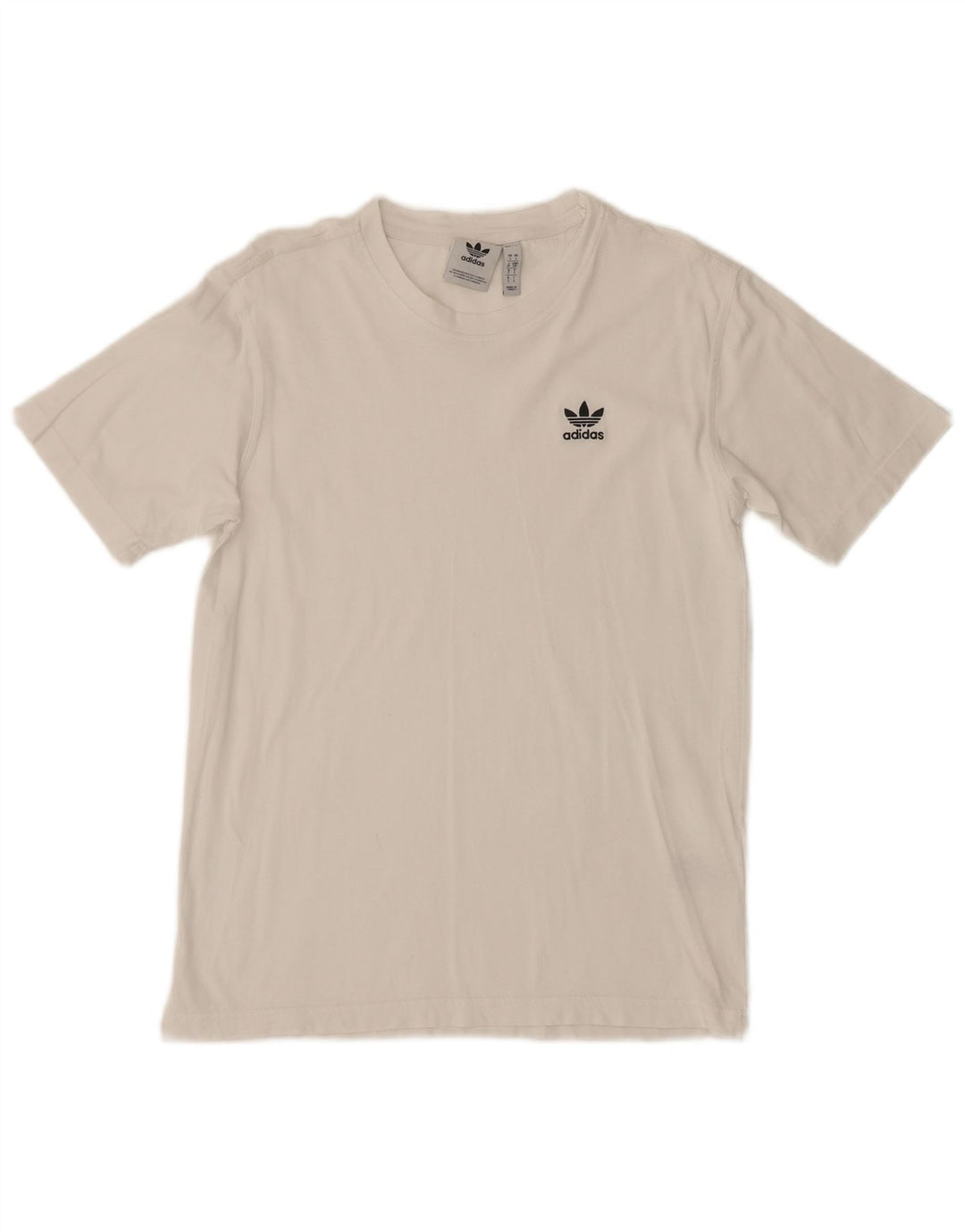 T-shirt da uomo Adidas Top Small in cotone bianco