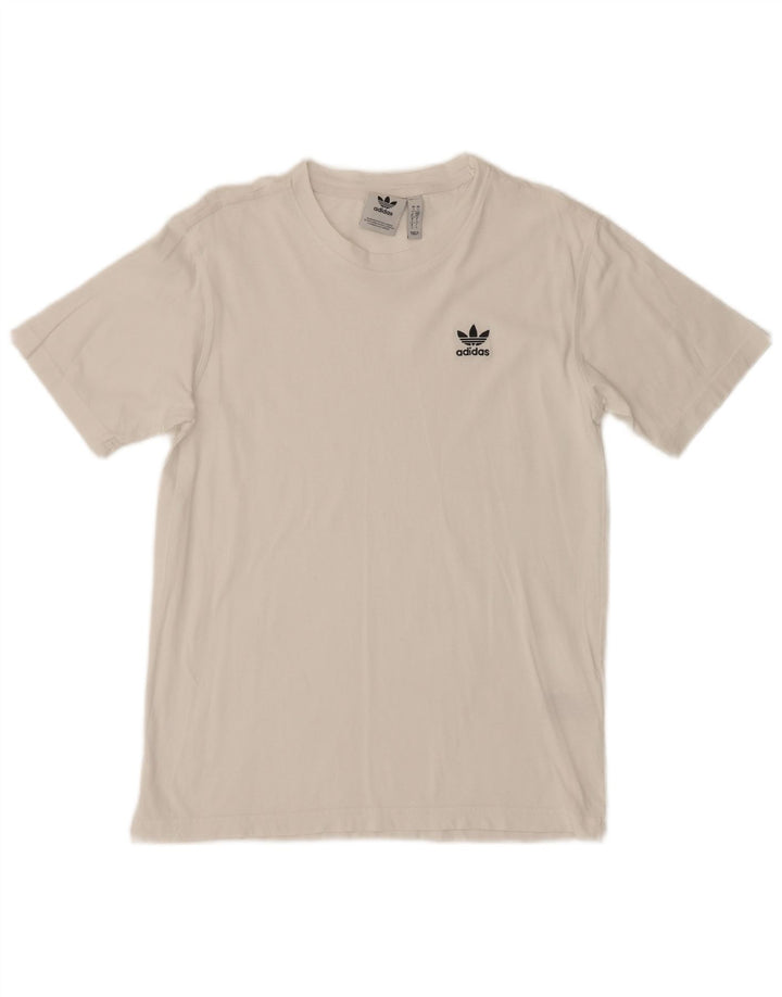 T-shirt da uomo Adidas Top Small in cotone bianco