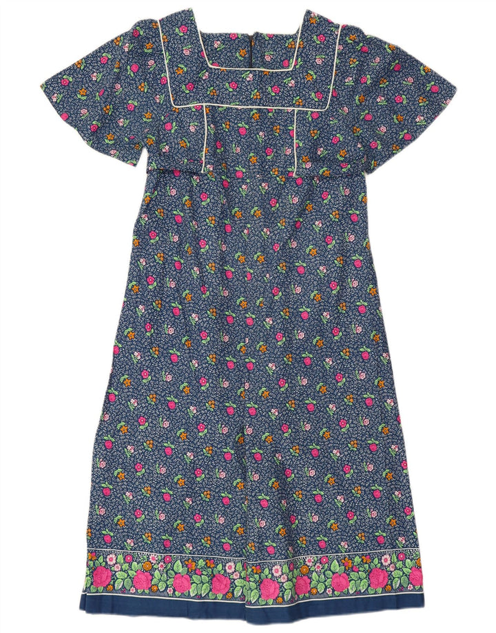 Abito lungo da donna Nuova Moda IT 44 Blu medio floreale