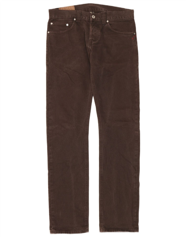 Jeans slim da uomo Dondup W31 L34 cotone marrone