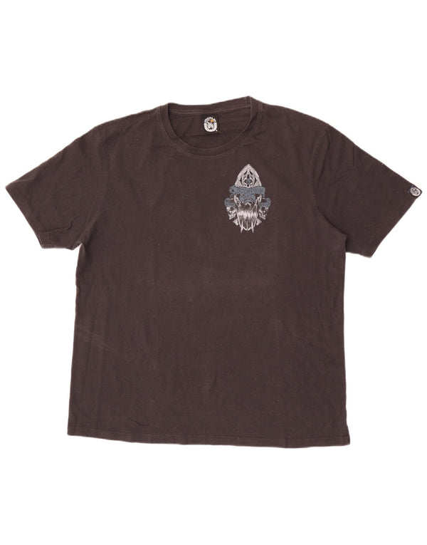 T-shirt grafica da uomo Scorpion Bay Top XL in cotone nero