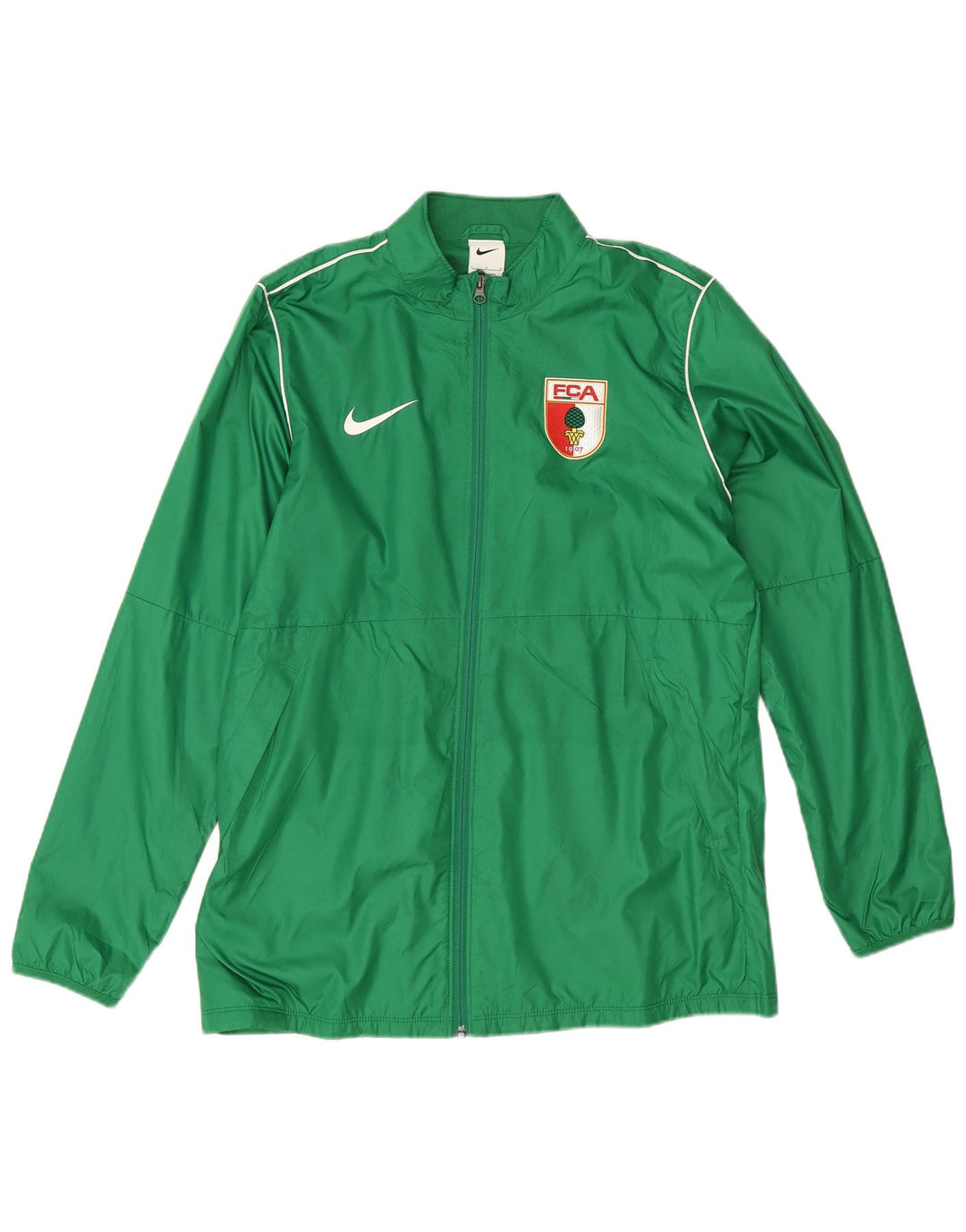 Giacca da tuta Nike FC Augsburg da uomo, grande, verde, in poliestere