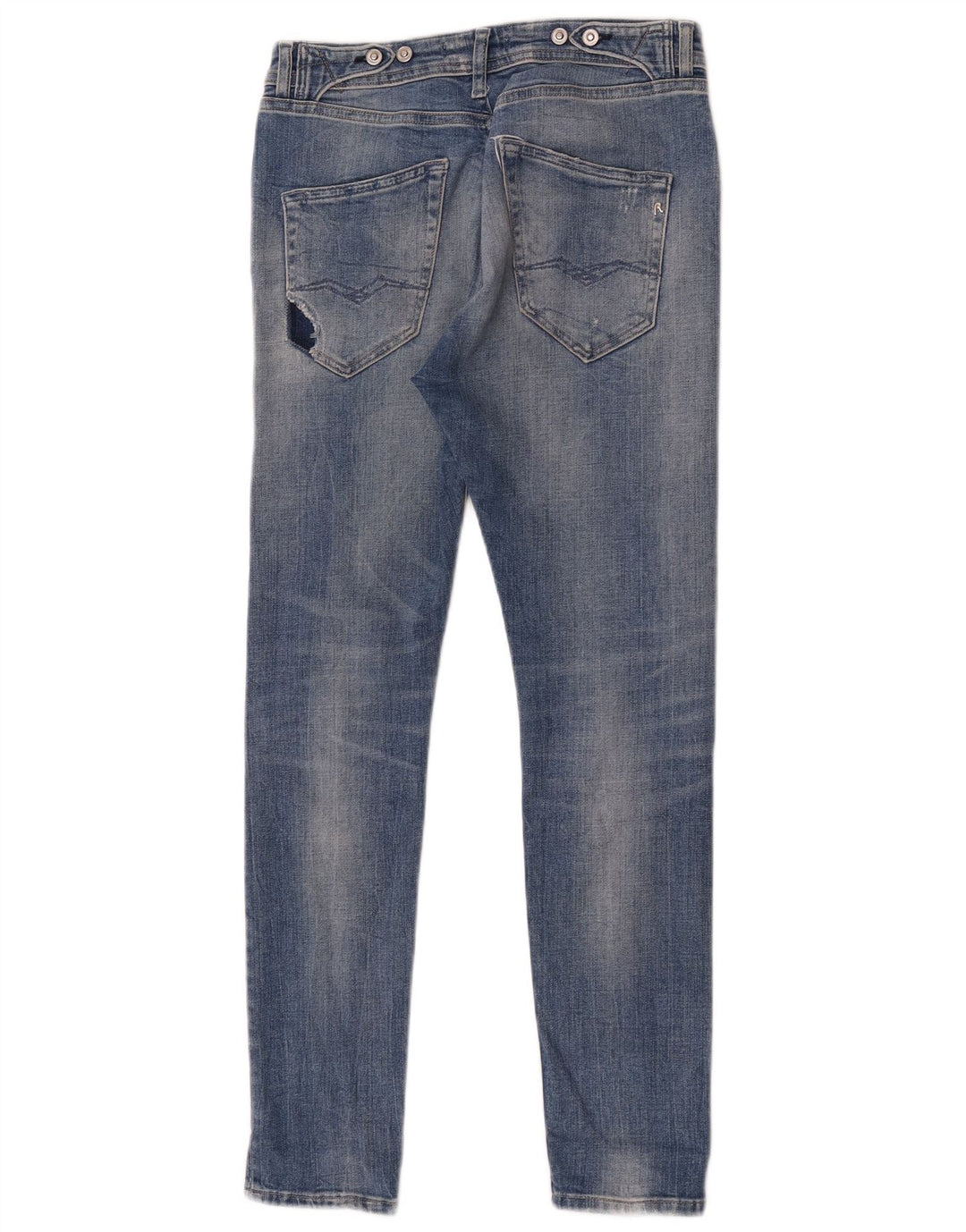 Replay Jeans skinny effetto invecchiato da donna W29 L30 Blu