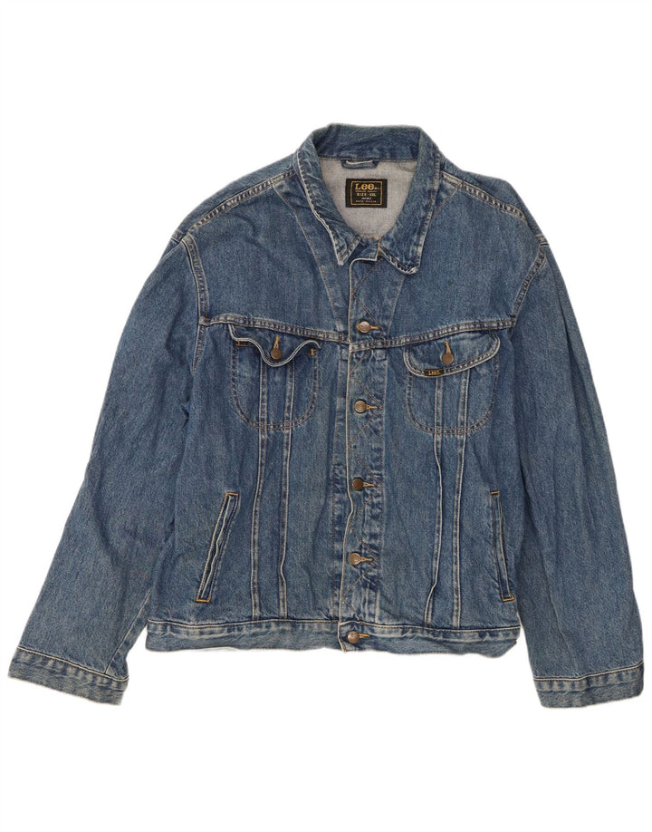 Giacca di jeans da uomo Lee UK 44 2XL Cotone blu