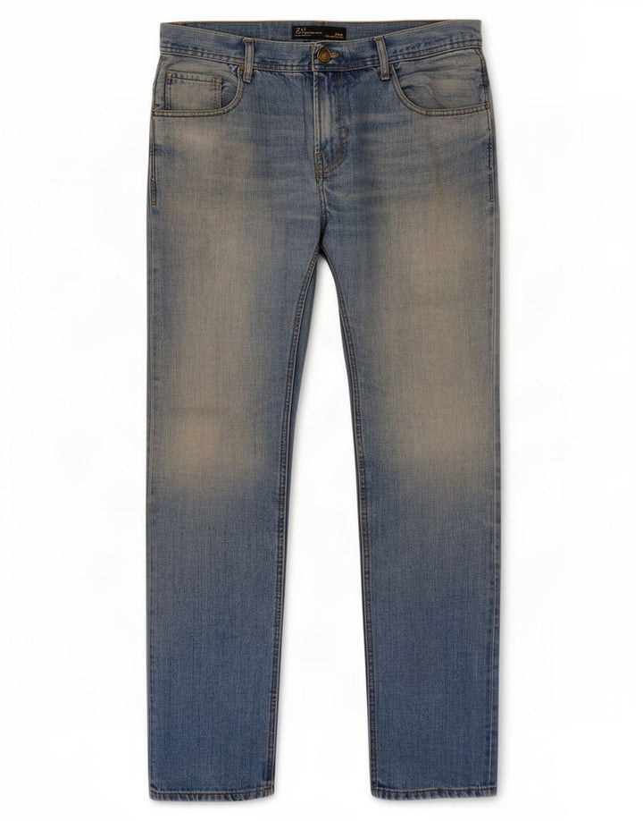 Jeans slim uomo Zara W34 L33 Blu