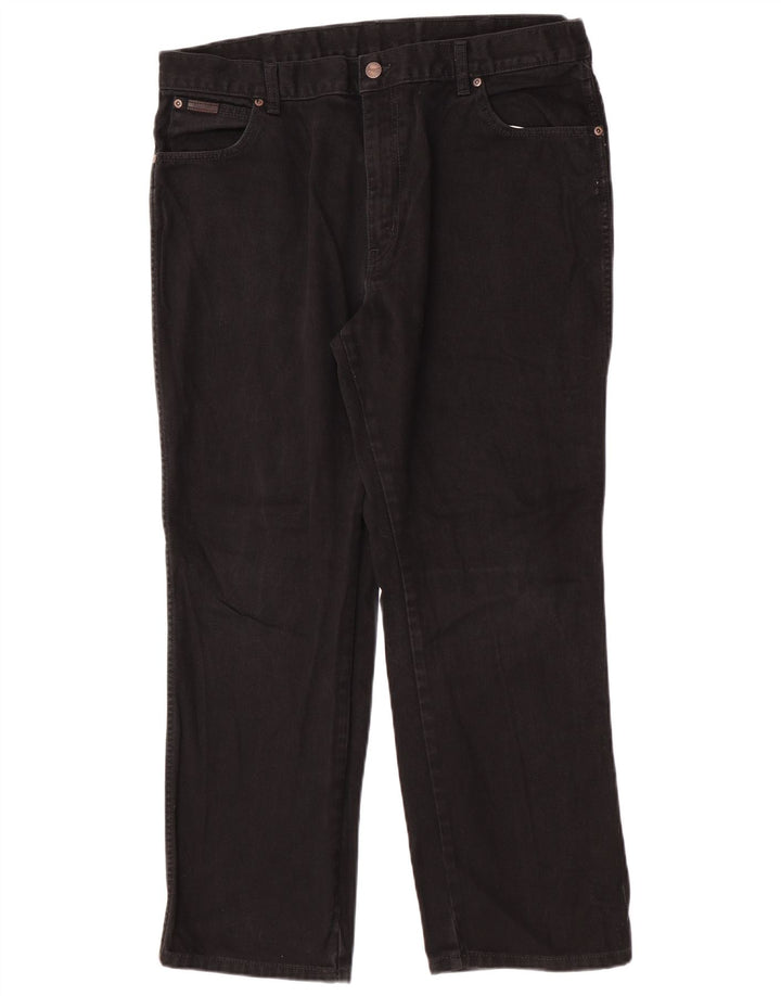 Jeans dritti da uomo Wrangler Texas W40 L30 cotone nero