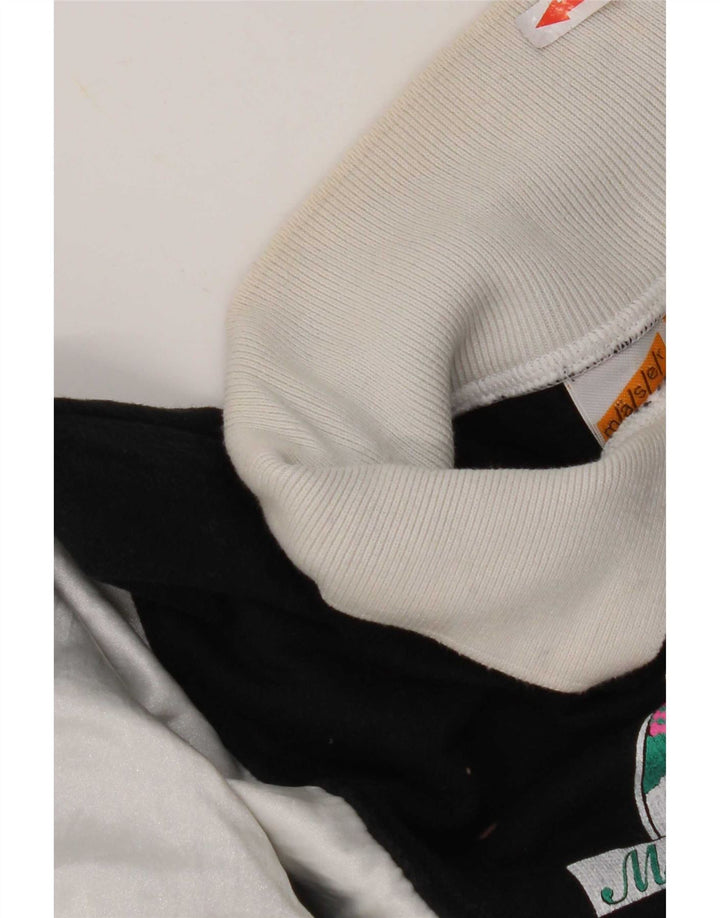Maser M Felpa con grafica da donna Maglione US 8 Medium Black Colourblock