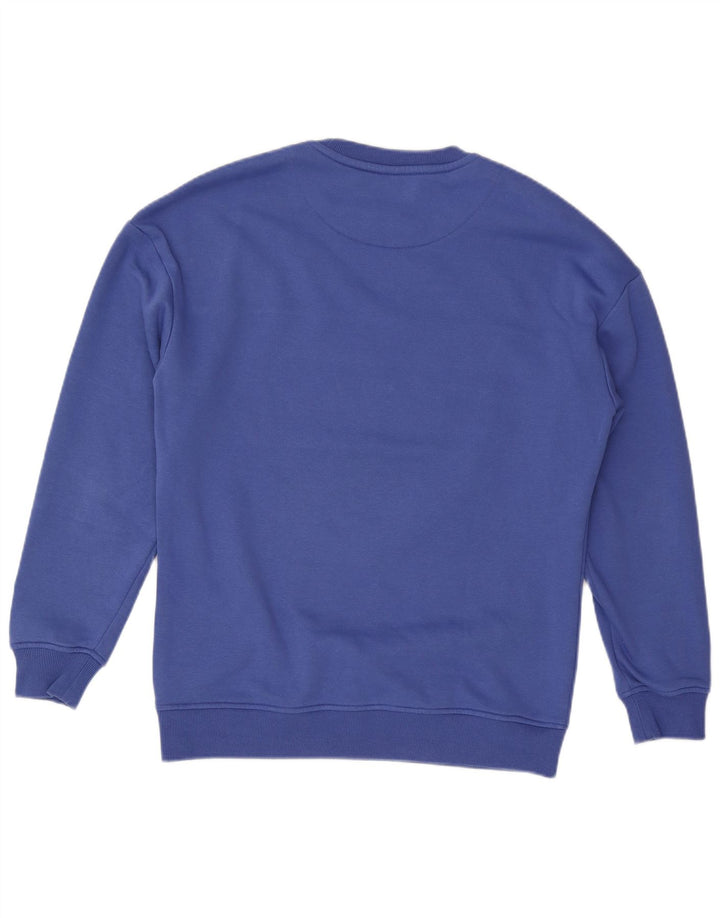 Felpa grafica da uomo Starter Maglione in cotone color block blu medio