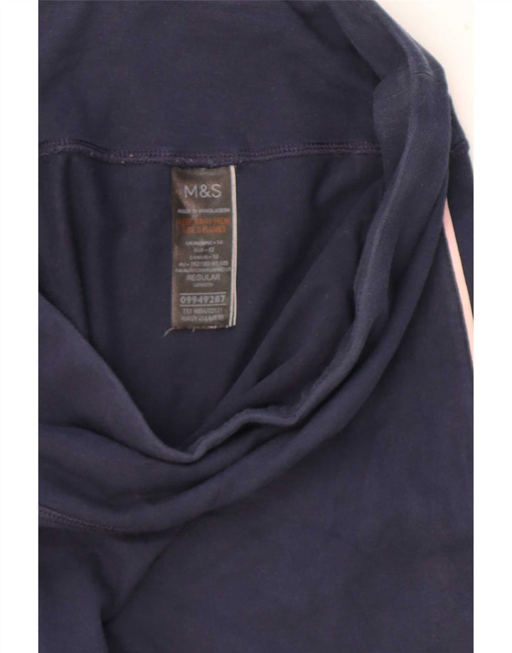 Leggings da donna Marks & Spencer UK 14 cotone blu navy medio