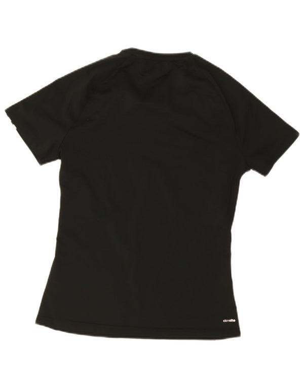 T-shirt Adidas Climalite da donna Top UK 8/10 Small Poliestere nero