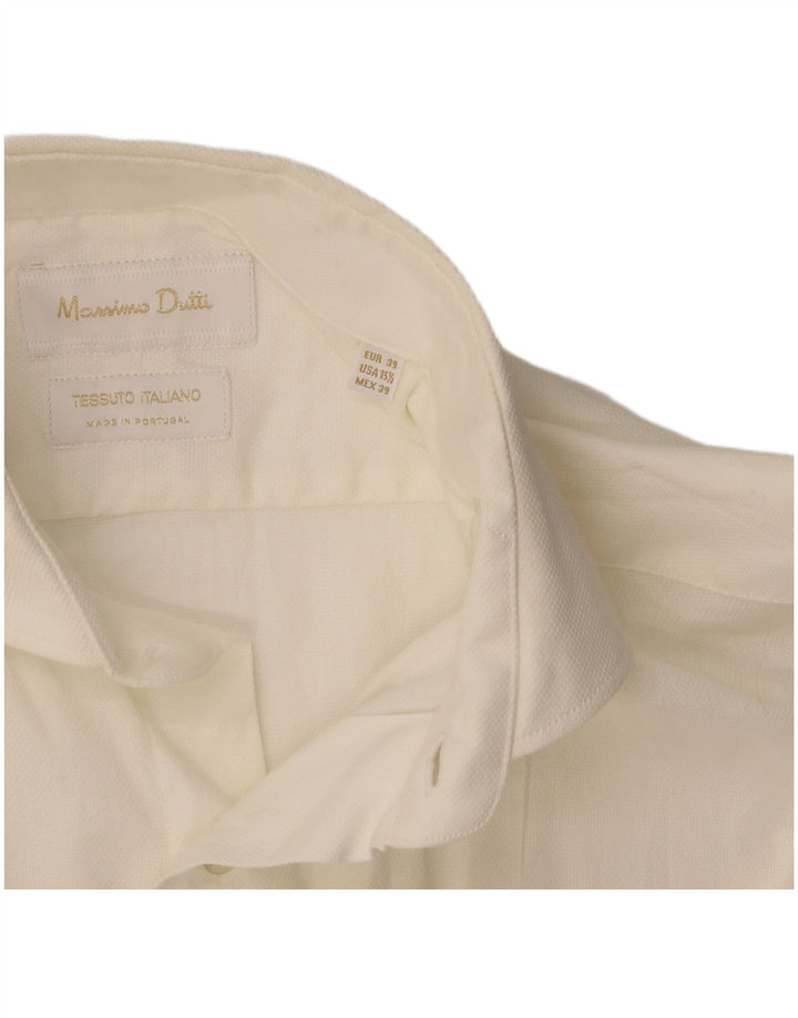 Camicia da uomo Massimo Dutti taglia 39 media bianca