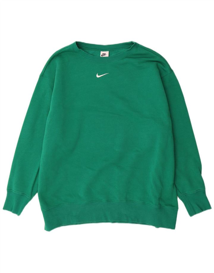 Felpa con cappuccio da uomo NIKE XL in cotone verde
