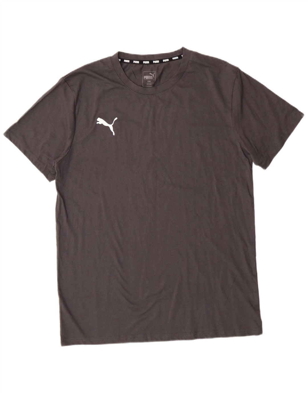 T-shirt da uomo PUMA Top Large in cotone grigio