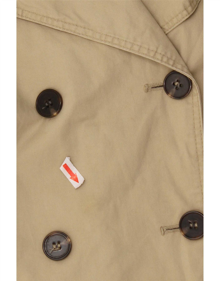 Trench da donna Zara UK 16 grande in cotone beige