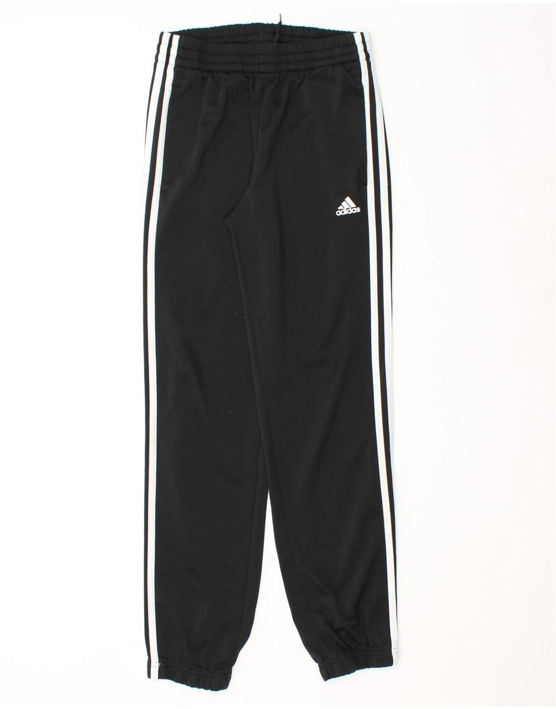 ADIDAS Boys Tracksuit Trousers Joggers 11-12 Years  Black Polyester Vintage Adidas and Second-Hand Adidas from Messina Hembry 