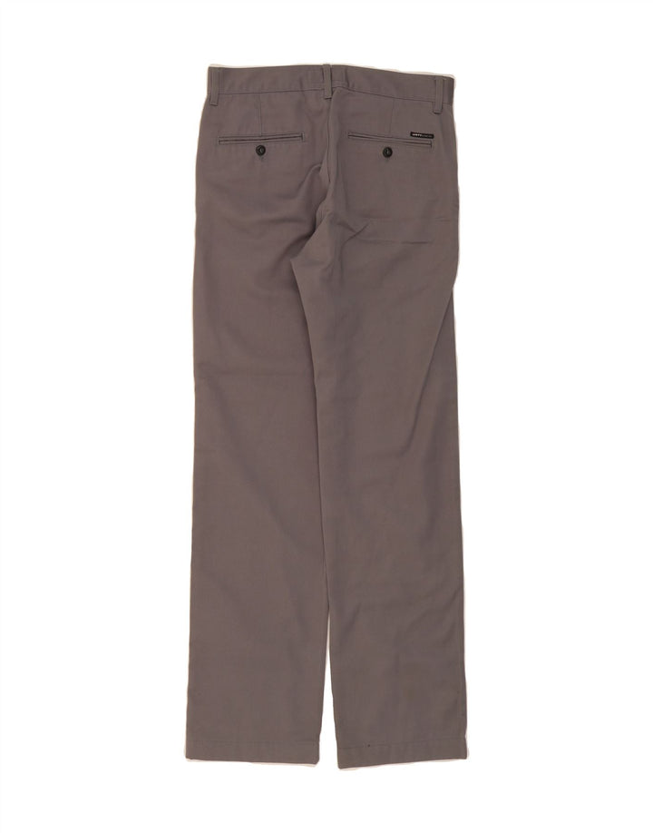 SIXTY Mens Straight Chino Trousers W31 L31 Grey Polyester Vintage Sixty and Second-Hand Sixty from Messina Hembry 