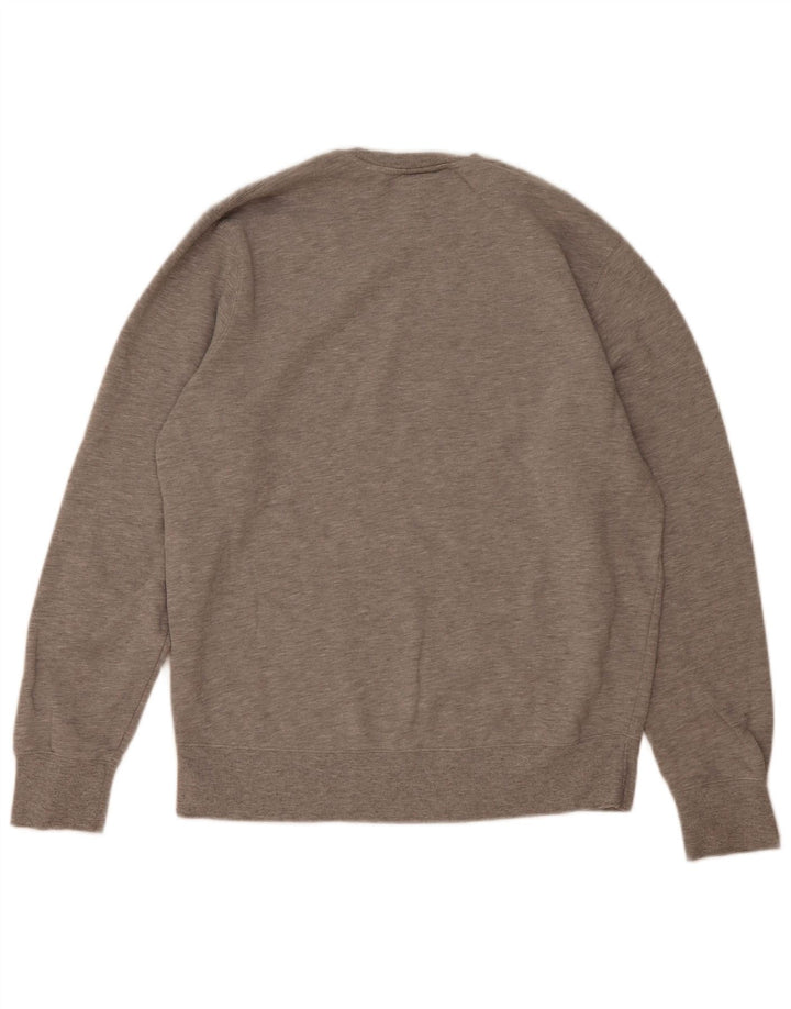 Felpa da uomo New Balance Maglione grande cotone chiazzato grigio