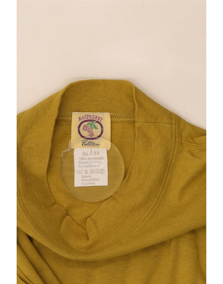 RASPBERRY Womens T-Shirt Top EU 36/38 Small Yellow Cotton Vintage Raspberry and Second-Hand Raspberry from Messina Hembry 