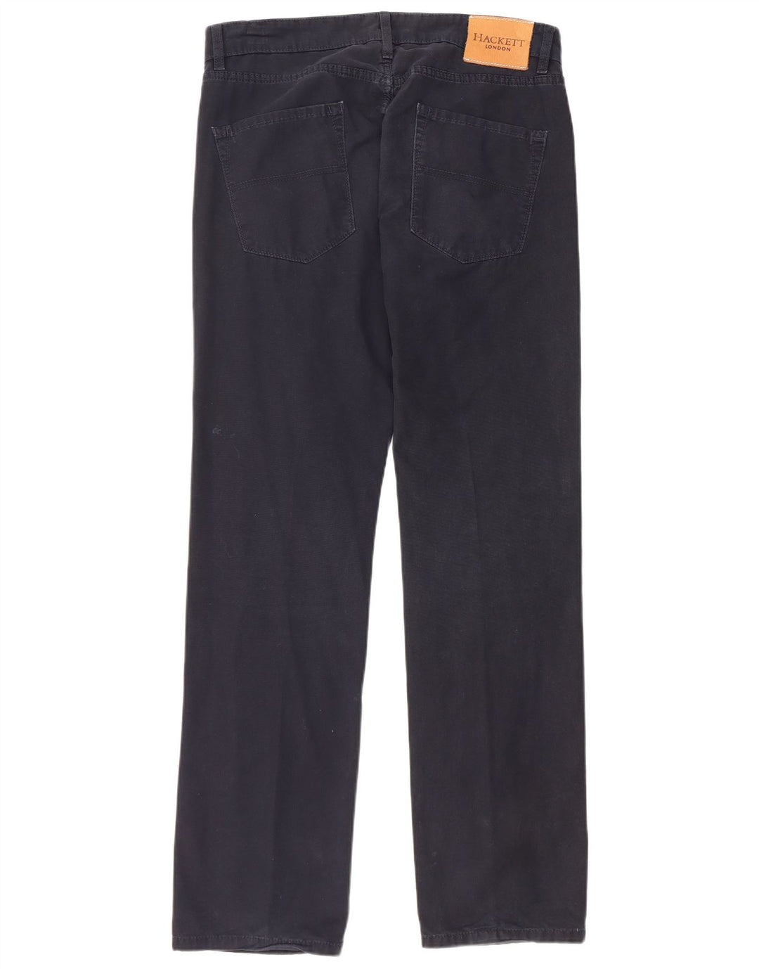 Pantaloni casual dritti da uomo HACKETT W34 L32 in cotone blu navy