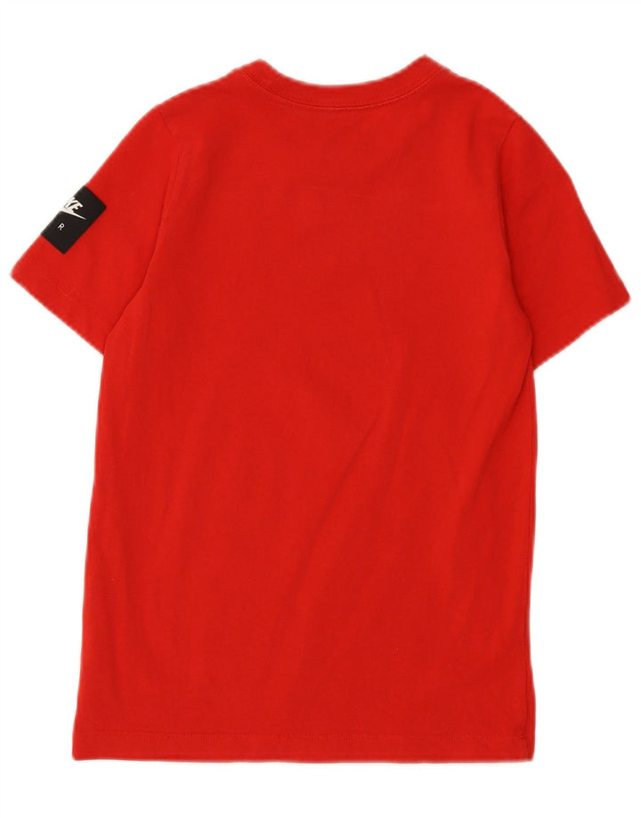 T-shirt grafica NIKE da bambino 10-11 anni in cotone rosso medio