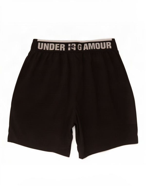 Pantaloncini sportivi grafici da uomo Under Armour medio nero