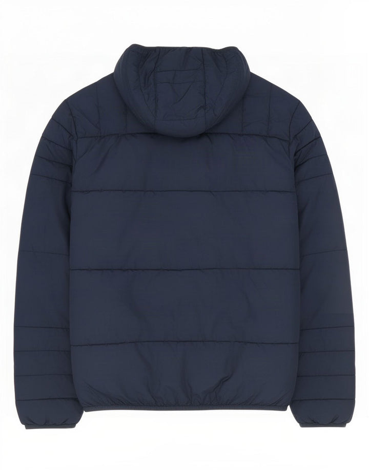 Giacca imbottita con cappuccio da uomo Jack & Jones UK 36 piccola in poliestere blu navy