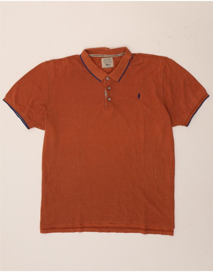 Polo da uomo Marlboro Classics 3XL a righe marroni