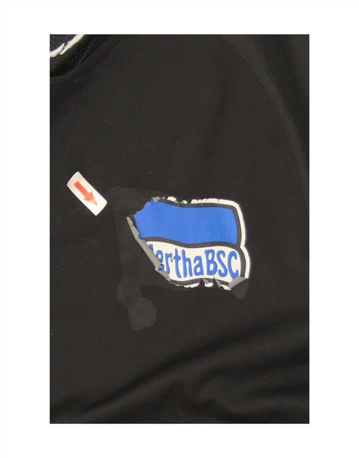 T-shirt grafica Nike da uomo Dri Fit, parte superiore in poliestere color block medio nero