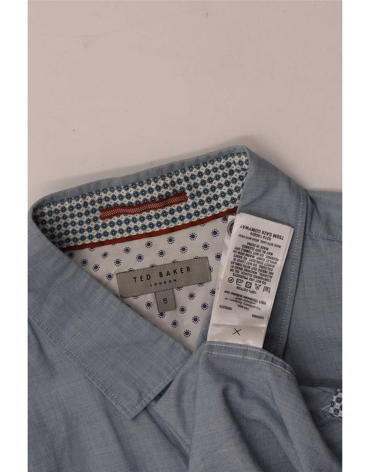 Ted Baker Camicia da uomo Taglia 5 XL Cotone blu