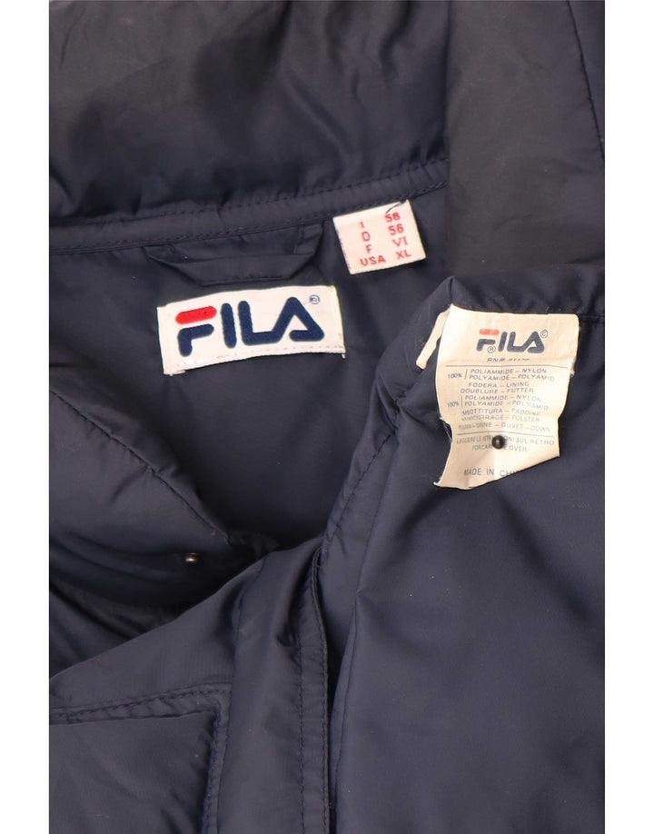 Gilet imbottito da uomo Fila IT 56 XL blu navy in poliammide