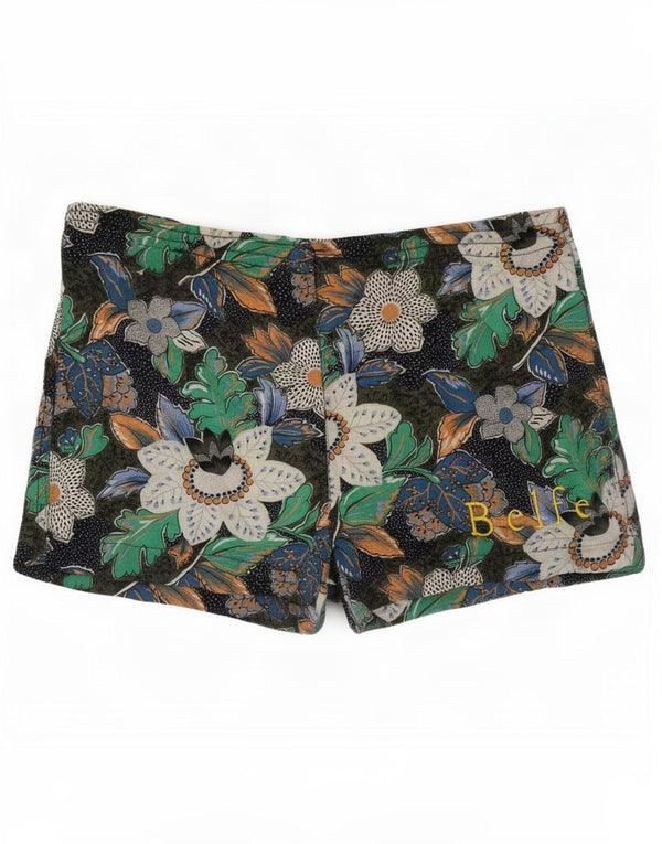 Pantaloncini da bagno uomo Belfe IT 48 Small Verde Floreale Cotone