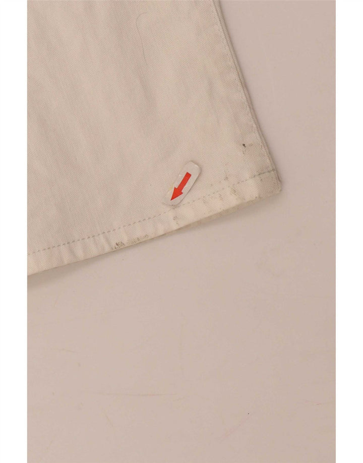 Jeans Straight Uomo Trussardi W33 L33 Cotone Bianco