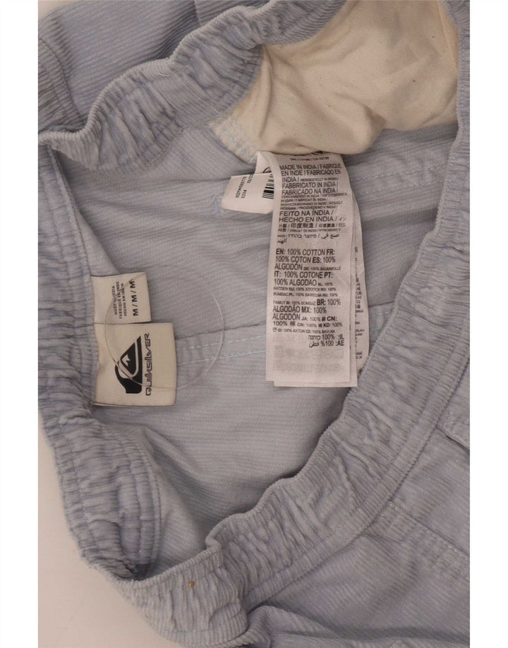 Pantaloncini di velluto a coste da uomo Quiksilver medi W32 cotone blu