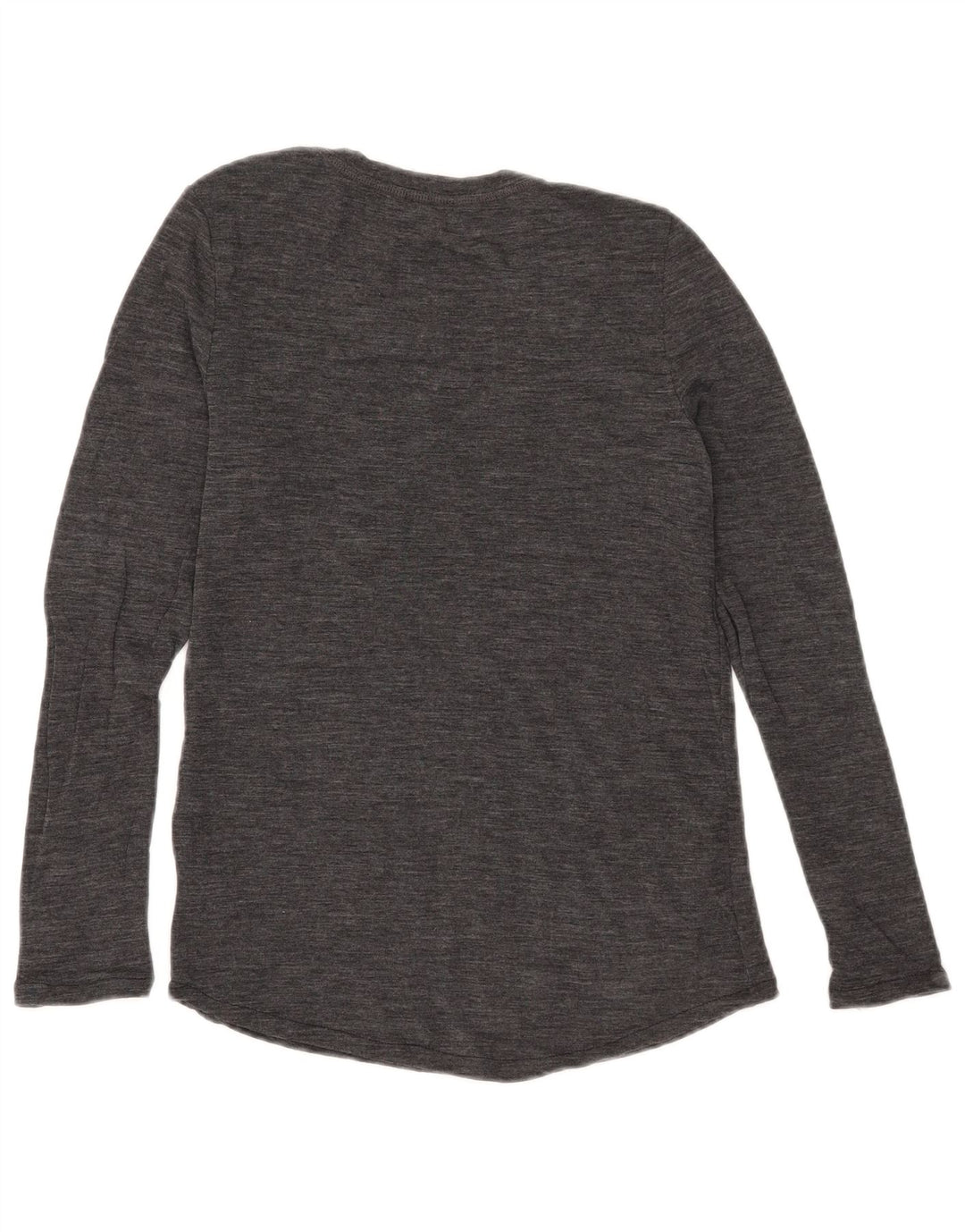 Maglione maglione girocollo da donna Cos UK 14 grande lana grigia