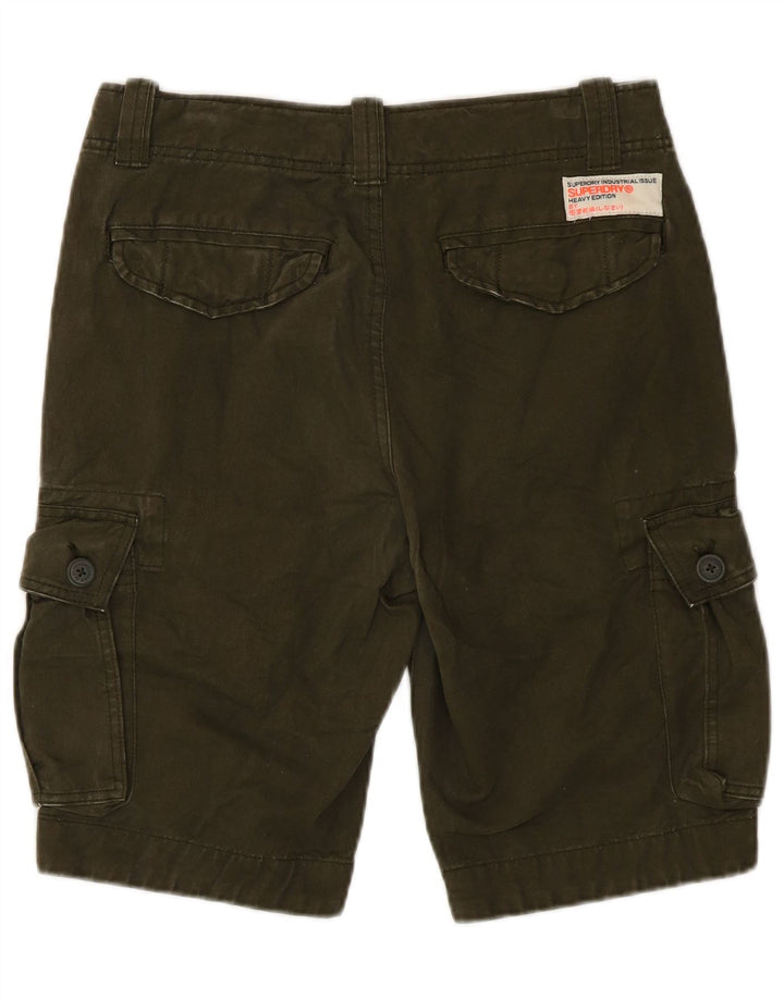 Pantaloncini cargo da uomo Superdry piccoli W29 cotone kaki