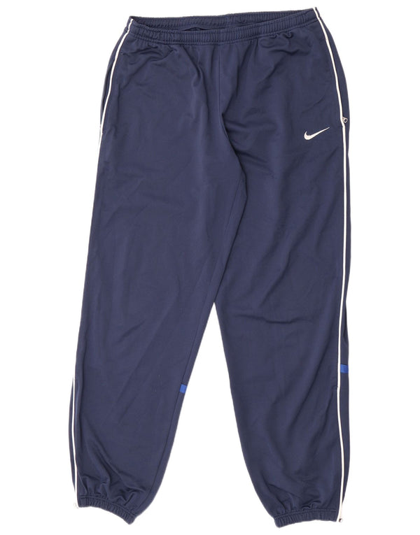 Pantaloni da tuta da uomo Nike Joggers UK 41/43 Large Blu Navy Poliestere