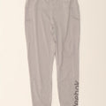 REEBOK Womens Graphic Leggings UK 14 Large  Grey Polyester Vintage Reebok and Second-Hand Reebok from Messina Hembry 