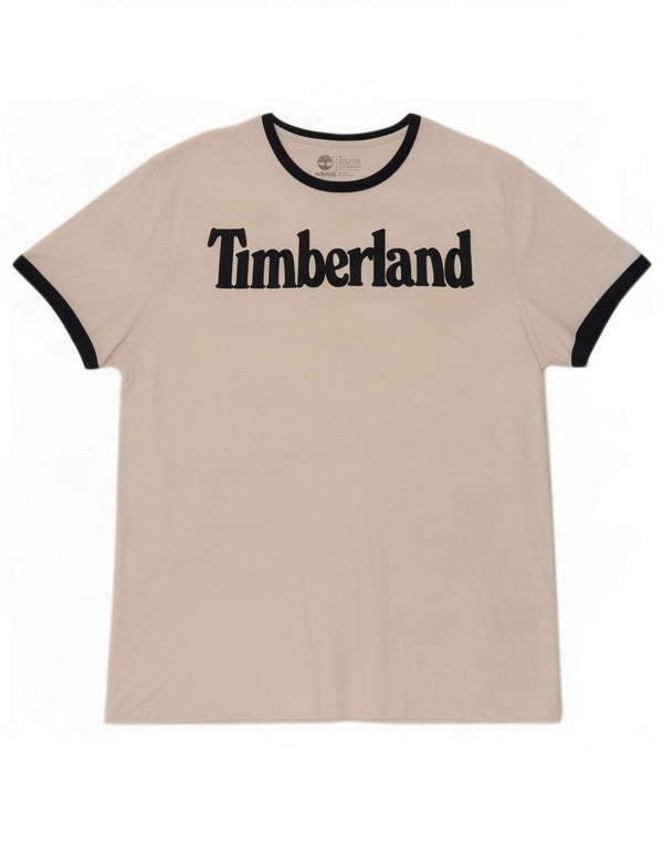 Timberland T-shirt grafica da uomo con vestibilità regolare, 2XL, colore bianco