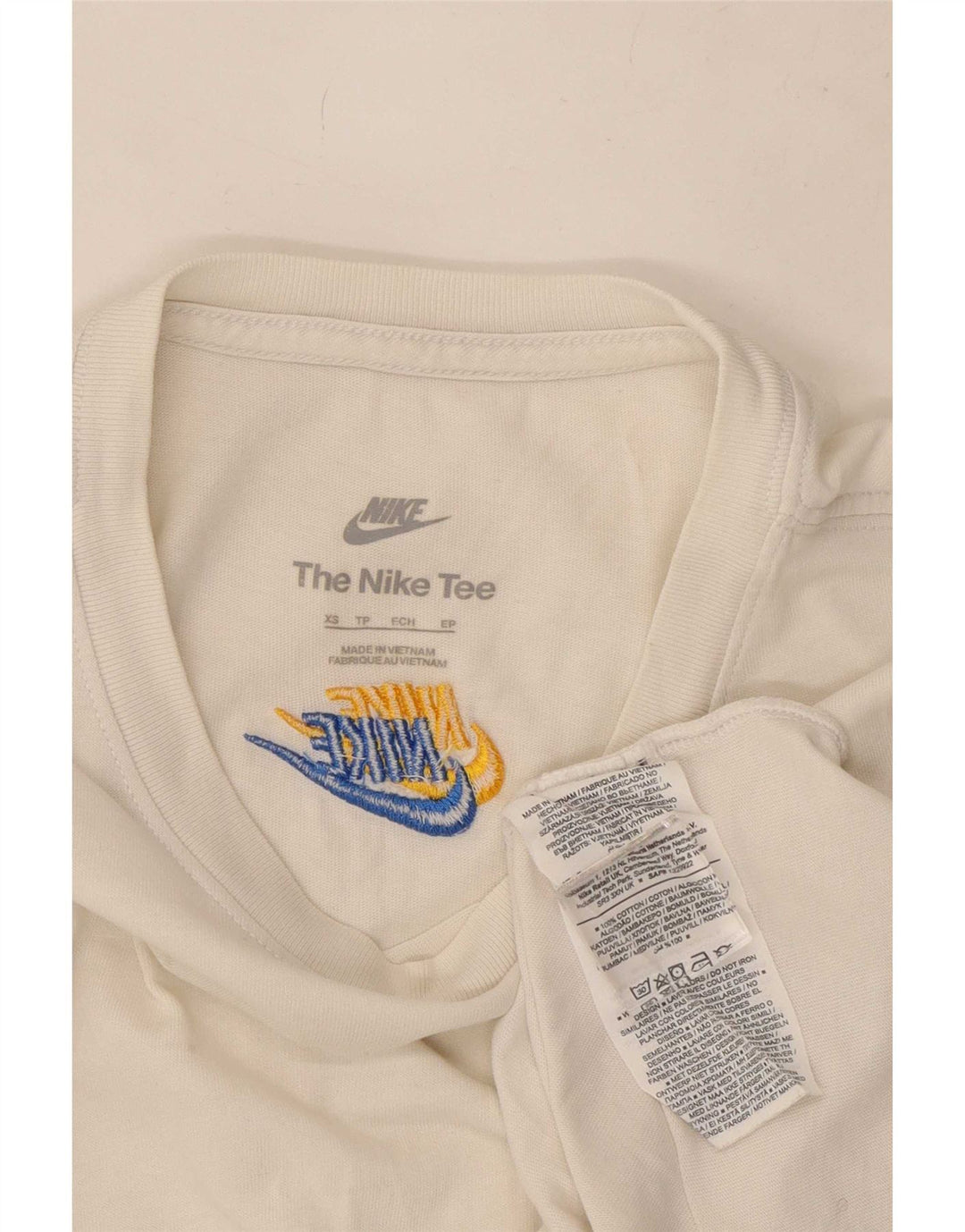 T-shirt Nike da uomo Top XS in cotone bianco