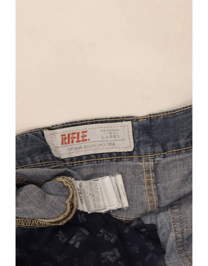 Jeans dritti da uomo Rifle IT 48 medio W34 L34 cotone blu