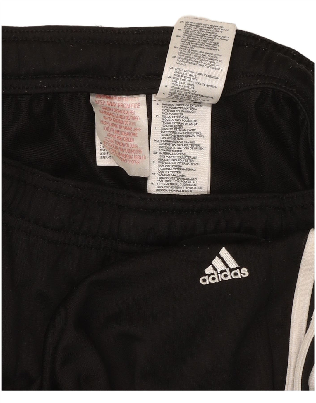 Pantaloni da tuta da donna ADIDAS Joggers UK 10 piccoli poliestere nero