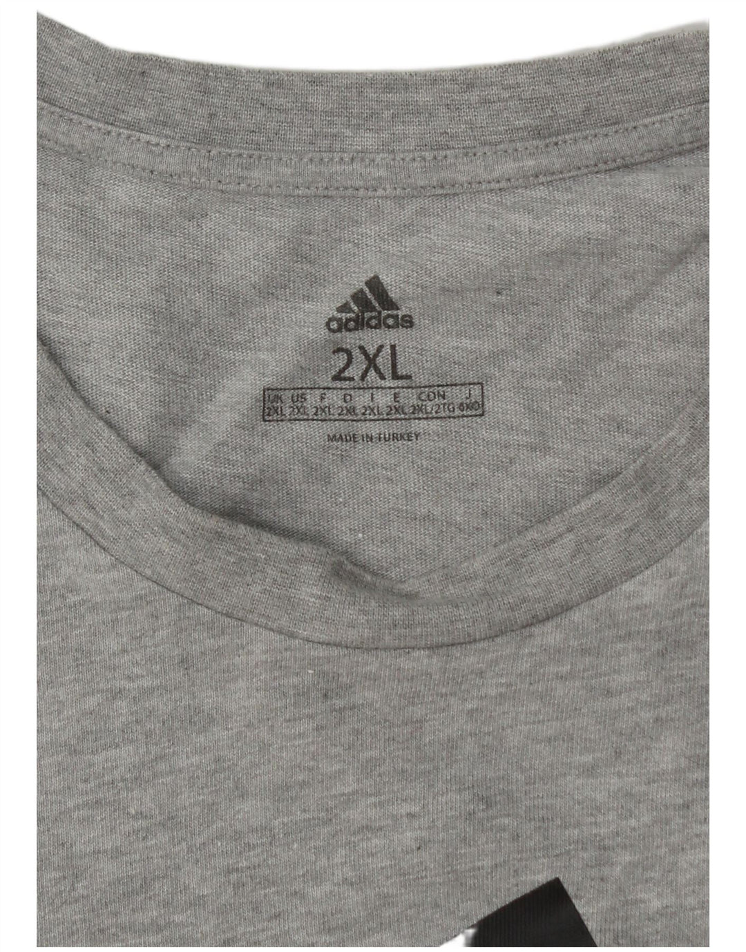 T-shirt grafica da uomo ADIDAS Top 2XL Grigia