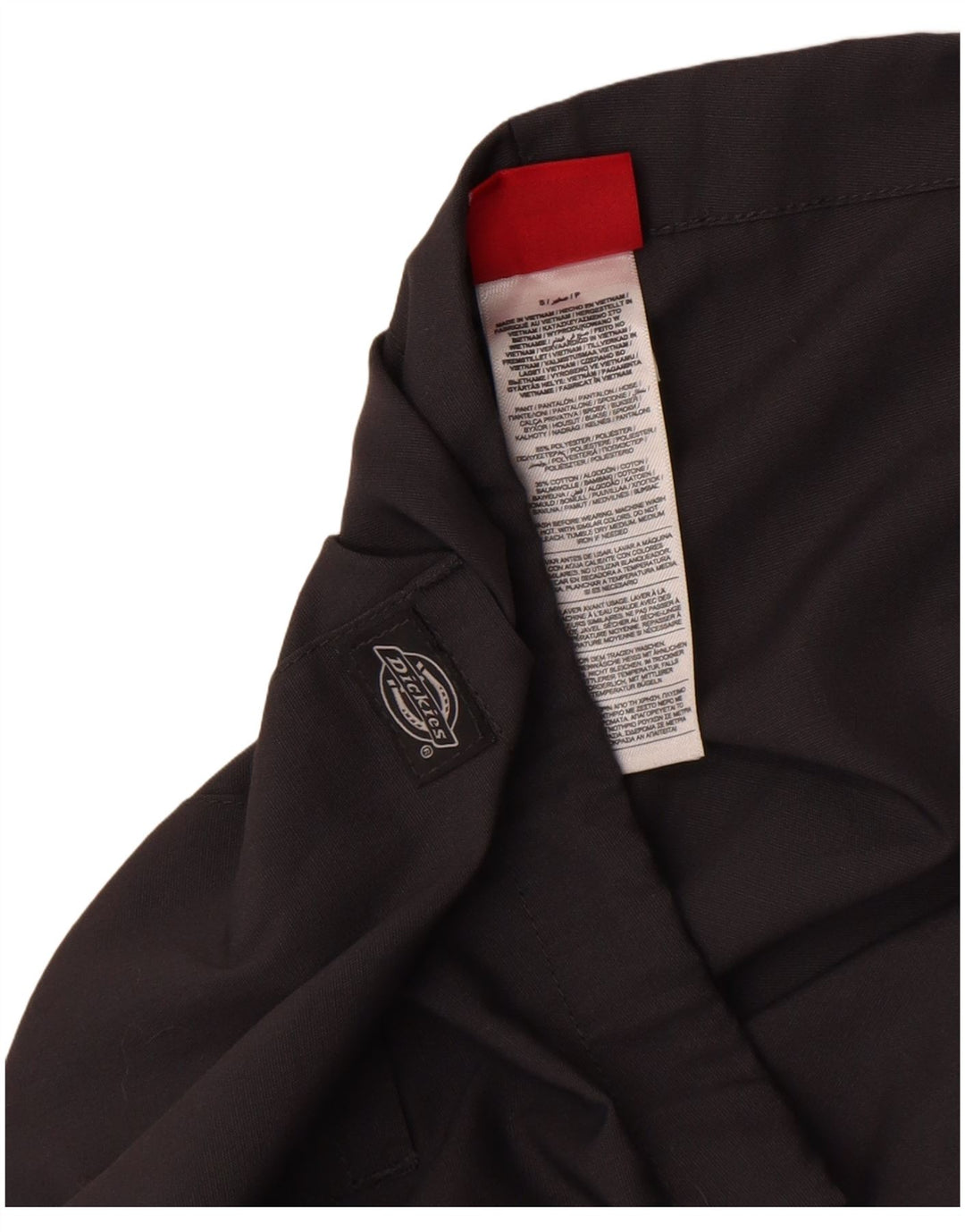 Pantaloni dritti da uomo Dickies piccoli W29 L31 poliestere grigio