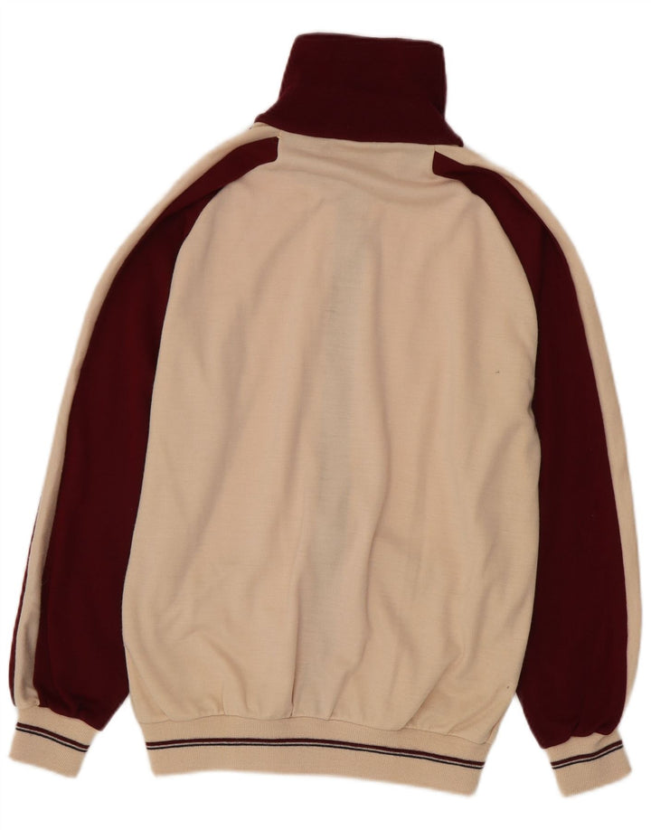 Tuta intera vintage da donna EU 40 Borgogna media color block retrò